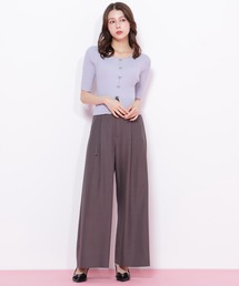 JILL by JILL STUART（ジルバイジルスチュアート）の「◇細ベルト付きワイドパンツ（その他パンツ）」