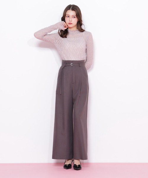 ◇細ベルト付きワイドパンツ（その他パンツ）｜JILL by JILL