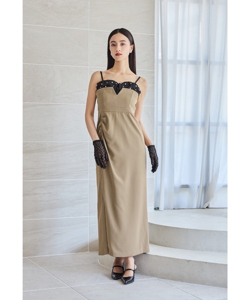 niana(ニアナ)の「ドロップパールドレス 結婚式 二次会 同窓会 成人式 ディナー デイリー リゾート お呼ばれワンピース パーティードレス オケージョンドレス(ドレス・レディース・チャコール/ブラック/ベージュ・S/M/L)」の12枚目の写真