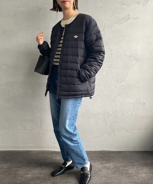 DANTON（ダントン）の「[DANTON/ダントン] インナーダウン クルーネックジャケット（ダウンジャケット/コート・レディース・ブラック/チャコールグレー/サンドベージュ・L/M/S）」の18枚目の写真