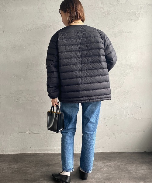 DANTON（ダントン）の「[DANTON/ダントン] インナーダウン クルーネックジャケット（ダウンジャケット/コート・レディース・ブラック/チャコールグレー/サンドベージュ・L/M/S）」の20枚目の写真