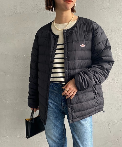 DANTON（ダントン）の「[DANTON/ダントン] インナーダウン クルーネックジャケット（ダウンジャケット/コート・レディース・ブラック/チャコールグレー/サンドベージュ・L/M/S）」の15枚目の写真