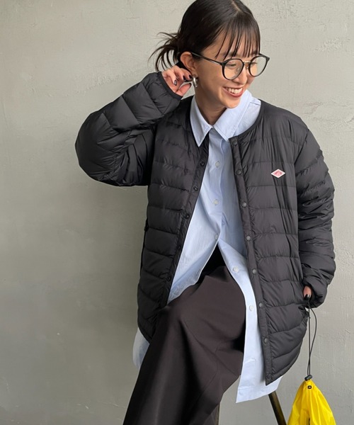 DANTON/ダントン] インナーダウン クルーネックジャケット