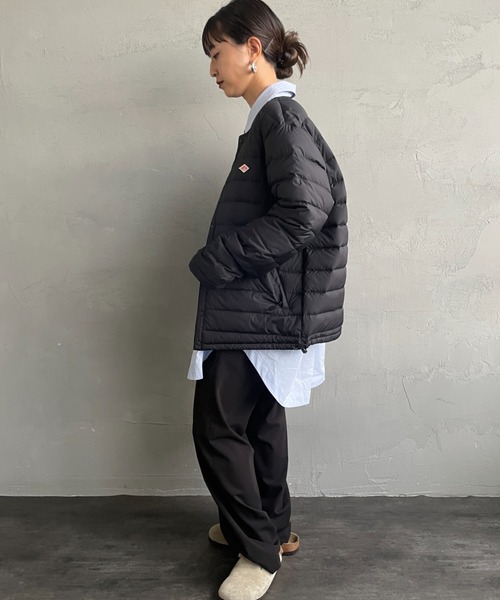 DANTON/ダントン] インナーダウン クルーネックジャケット