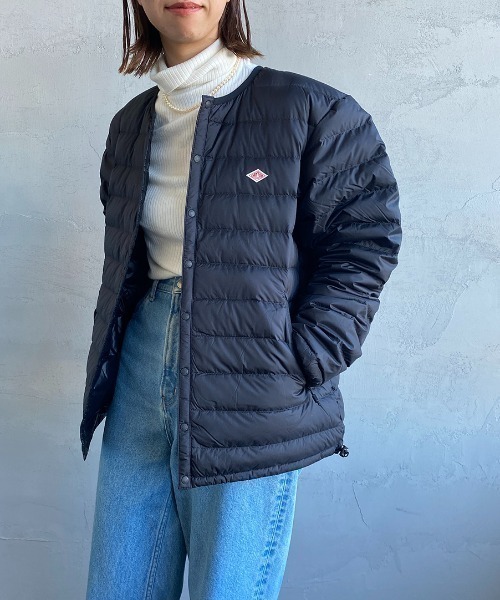 DANTON（ダントン）の「[DANTON/ダントン] インナーダウン クルーネックジャケット（ダウンジャケット/コート・レディース・ブラック/チャコールグレー/サンドベージュ・L/M/S）」の21枚目の写真