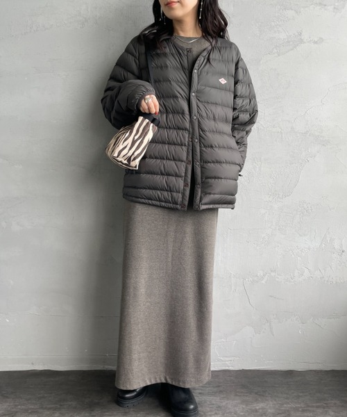 DANTON（ダントン）の「[DANTON/ダントン] インナーダウン クルーネックジャケット（ダウンジャケット/コート・レディース・ブラック/チャコールグレー/サンドベージュ・L/M/S）」の5枚目の写真