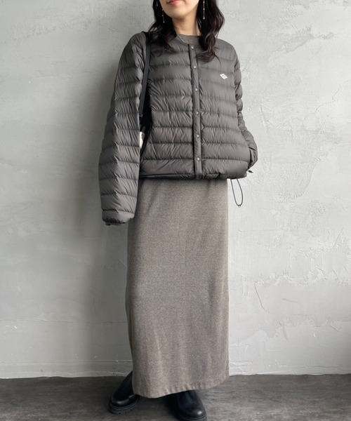 DANTONインナーダウンクルーネックジャケット WOMEN DANTON | クルーネック インナーダウンジャケット WOMEN