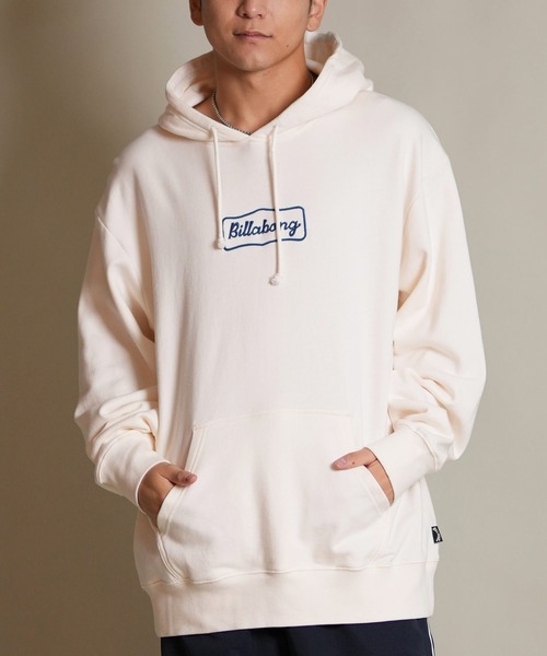 BILLABONG（ビラボン）の「BILLABONG/ビラボン プルオーバー/パーカー バックデザイン サガラ刺繍 BF012-007（パーカー・メンズ・ブラック/クリーム/グリーン・L/M/XL）」の2枚目の写真