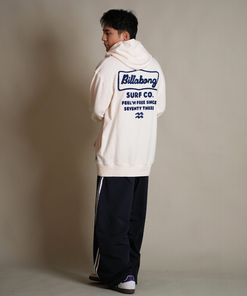 BILLABONG（ビラボン）の「BILLABONG/ビラボン プルオーバー/パーカー バックデザイン サガラ刺繍 BF012-007（パーカー・メンズ・ブラック/クリーム/グリーン・L/M/XL）」の14枚目の写真
