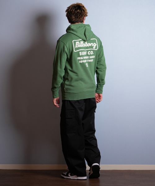 BILLABONG（ビラボン）の「BILLABONG/ビラボン プルオーバー/パーカー バックデザイン サガラ刺繍 BF012-007（パーカー・メンズ・ブラック/クリーム/グリーン・L/M/XL）」の20枚目の写真