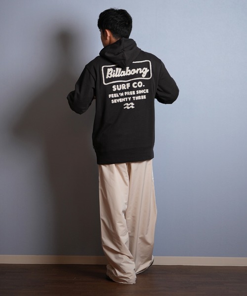 BILLABONG（ビラボン）の「BILLABONG/ビラボン プルオーバー/パーカー バックデザイン サガラ刺繍 BF012-007（パーカー・メンズ・ブラック/クリーム/グリーン・L/M/XL）」の8枚目の写真