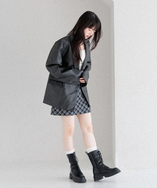 Heather（ヘザー）の「アソートチェックタイトミニスカート　590753（スカート・レディース・ネイビー系/グレー系/ブラウン系/レッド系・M/S）」の13枚目の写真