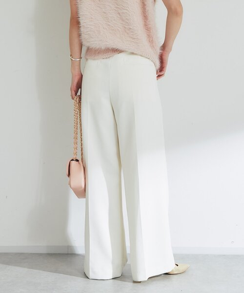 La boutique BonBon(ラブティックボンボン)の「【今すぐお届!miki監修・4サイズ展開あり】ダブルクロスマリンパンツ(スラックス・レディース・オフホワイト/ネイビー/グレイッシュベージュ・PS/34/38/36)」の11枚目の写真