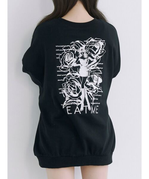 EATME（イートミー）の「エンブロイダリースウェットTOP（スウェット・レディース・グレー/アイボリー/ブラック・FREE）」の3枚目の写真