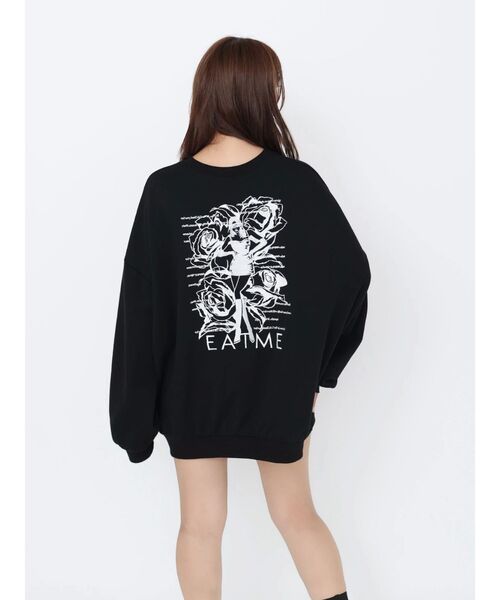 EATME（イートミー）の「エンブロイダリースウェットTOP（スウェット・レディース・グレー/アイボリー/ブラック・FREE）」の12枚目の写真