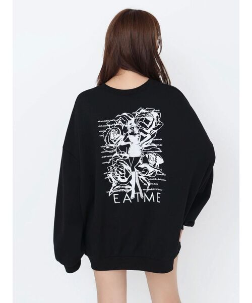 EATME（イートミー）の「エンブロイダリースウェットTOP（スウェット・レディース・グレー/アイボリー/ブラック・FREE）」の15枚目の写真