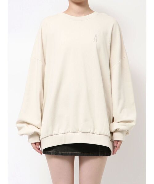 EATME（イートミー）の「エンブロイダリースウェットTOP（スウェット・レディース・グレー/アイボリー/ブラック・FREE）」の18枚目の写真