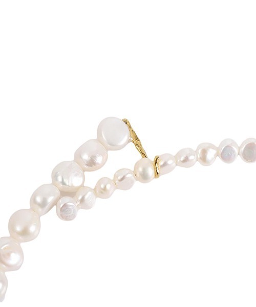 Preek（プリーク）の「PREEK / プリーク：【レディース】BAROQUE PEARL LARIAT NECKLACE：BP-25[ANN]（ネックレス・レディース・ホワイト・FREE）」の4枚目の写真