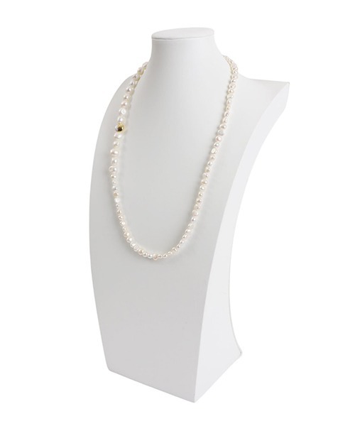 Preek（プリーク）の「PREEK / プリーク：【レディース】BAROQUE PEARL LARIAT NECKLACE：BP-25[ANN]（ネックレス・レディース・ホワイト・FREE）」の2枚目の写真