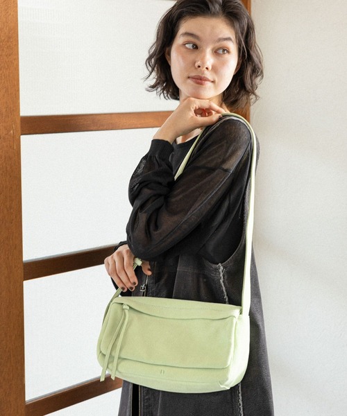 オリジナルレザーフラップポケットショルダーバッグ（ショルダーバッグ