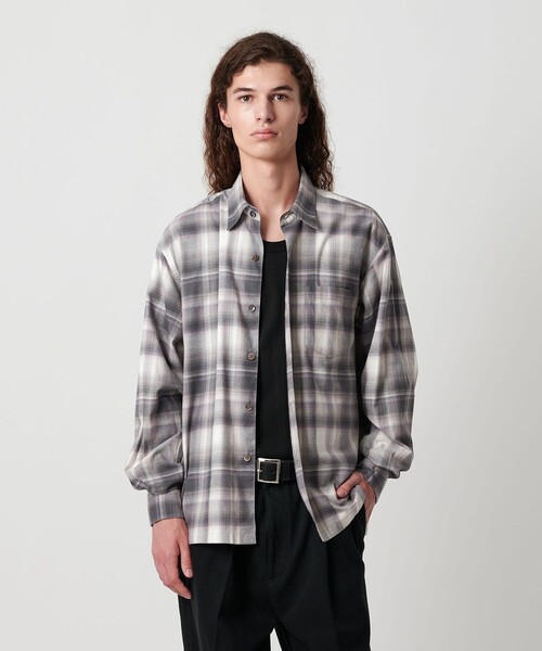 美品BEAUTY&YOUTH UNITED ARROWS オンブレチェックシャツ BEAUTY&YOUTH UNITED ARROWS（ビューティーアンドユース