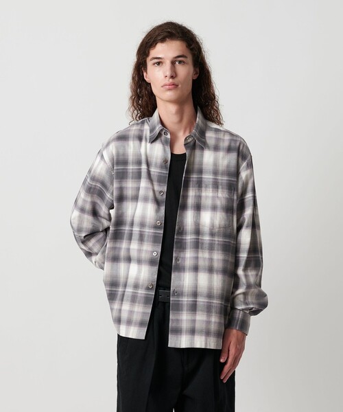 ★新品★monkey time チェック柄　 長袖シャツ　秋冬 MONKEY TIME（モンキータイム）の「＜monkey time＞ CLR OMBRE CHECK