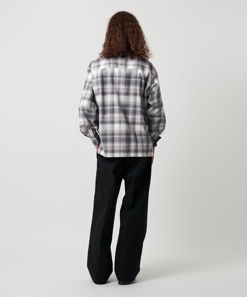 MONKEY TIME（モンキータイム）の「ブラッシュド オンブレ チェック シャツ（シャツ/ブラウス・メンズ・ダークグレー/ブラック・S/M/L/XL）」の18枚目の写真