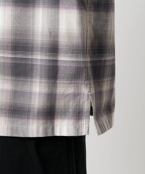 MONKEY TIME（モンキータイム）の「ブラッシュド オンブレ チェック シャツ（シャツ/ブラウス・メンズ・ダークグレー/ブラック・S/M/L/XL）」の16枚目の写真