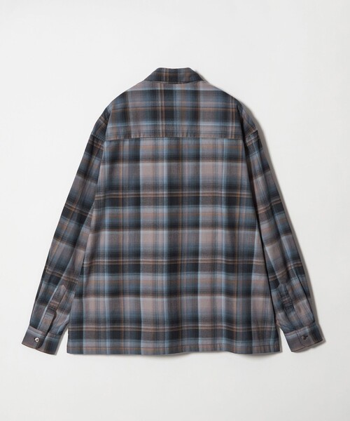 MONKEY TIME（モンキータイム）の「ブラッシュド オンブレ チェック シャツ（シャツ/ブラウス・メンズ・ダークグレー/ブラック・S/M/L/XL）」の14枚目の写真