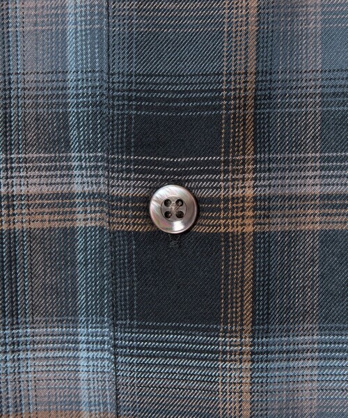 MONKEY TIME（モンキータイム）の「ブラッシュド オンブレ チェック シャツ（シャツ/ブラウス・メンズ・ダークグレー/ブラック・S/M/L/XL）」の9枚目の写真