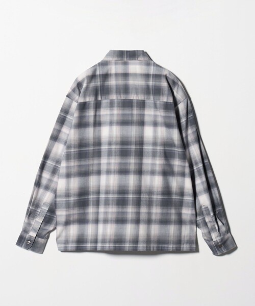 MONKEY TIME（モンキータイム）の「ブラッシュド オンブレ チェック シャツ（シャツ/ブラウス・メンズ・ダークグレー/ブラック・S/M/L/XL）」の7枚目の写真