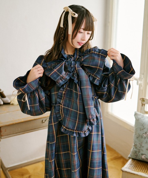 新品未使用✨ルルウィルビー　レイチェルリバティワンピース　02(M) BPF01_21_21242014040_9202