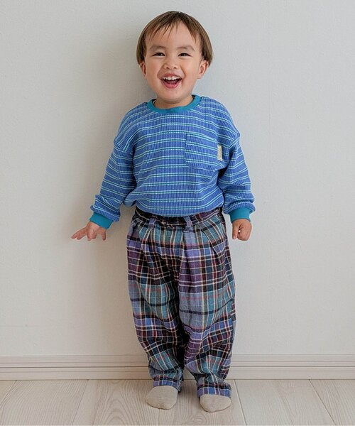 BREEZE(ブリーズ)の「【ジュニア対応】バルーンパンツ(その他パンツ・キッズ・キナリ/ストライプ/インディゴブルー/イエロー/レッド/グレー/ブラック/パープル・90/100/110/120/130/140/150)」の17枚目の写真