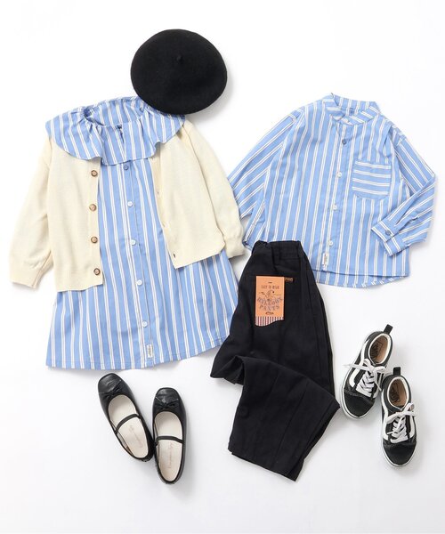 BREEZE(ブリーズ)の「【ジュニア対応】バルーンパンツ(その他パンツ・キッズ・キナリ/ストライプ/インディゴブルー/イエロー/レッド/グレー/ブラック/パープル・90/100/110/120/130/140/150)」の12枚目の写真