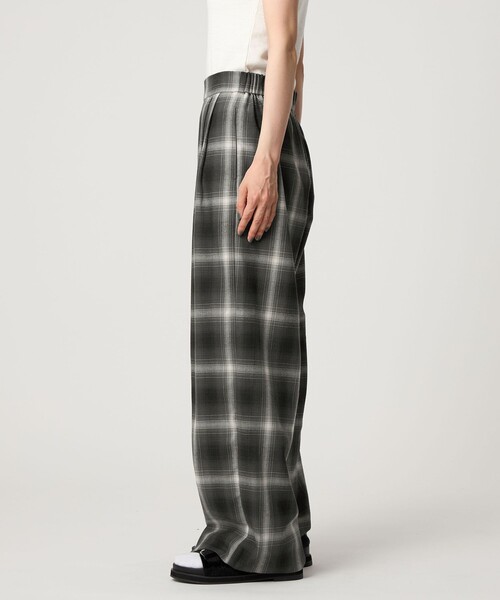 CITEN（シテン）の「＜CITEN＞オンブレチェックイージーパンツ（スラックス・レディース・ダークグレー/オフホワイト・M/S）」の8枚目の写真