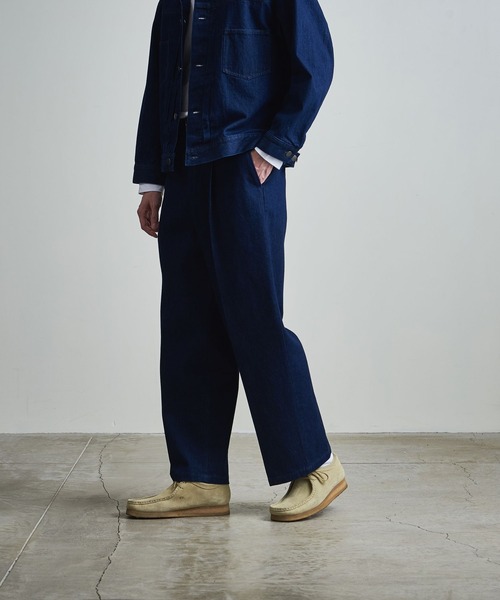 info. BEAUTY&YOUTH（インフォビューティアンドユース）の「【マルチサイズ】11.5オンス デニム ワイドストレート スラックス（デニムパンツ・メンズ・ブラック系その他/ネイビー/ブラック・マルチサイズ）」の5枚目の写真