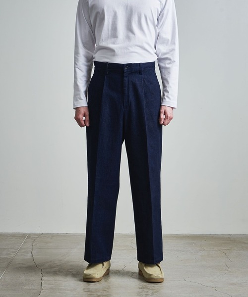 info. BEAUTY&YOUTH（インフォビューティアンドユース）の「【マルチサイズ】11.5オンス デニム ワイドストレート スラックス（デニムパンツ・メンズ・ブラック系その他/ネイビー/ブラック・マルチサイズ）」の16枚目の写真