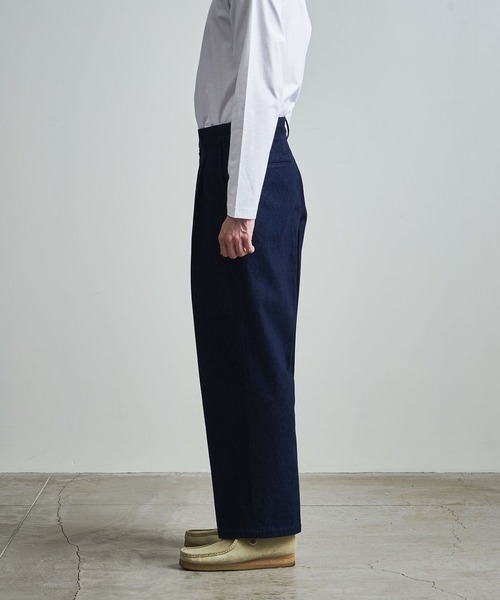info. BEAUTY&YOUTH（インフォビューティアンドユース）の「【マルチサイズ】11.5オンス デニム ワイドストレート スラックス（デニムパンツ・メンズ・ブラック系その他/ネイビー/ブラック・マルチサイズ）」の17枚目の写真