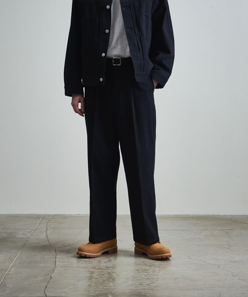 info. BEAUTY&YOUTH（インフォビューティアンドユース）の「【マルチサイズ】11.5オンス デニム ワイドストレート スラックス（デニムパンツ・メンズ・ブラック系その他/ネイビー/ブラック・マルチサイズ）」の13枚目の写真