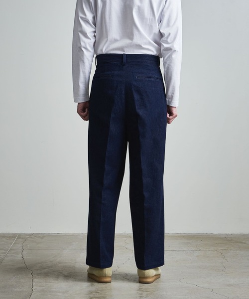 info. BEAUTY&YOUTH（インフォビューティアンドユース）の「【マルチサイズ】11.5オンス デニム ワイドストレート スラックス（デニムパンツ・メンズ・ブラック系その他/ネイビー/ブラック・マルチサイズ）」の18枚目の写真