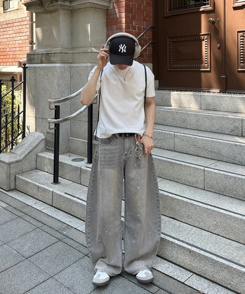 ADAMASTE（アダマスト）の「ADAMASTE SELECT baggy paint denim