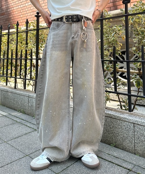 ADAMASTE（アダマスト）の「ADAMASTE SELECT baggy paint denim