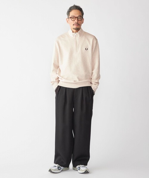 FRED PERRY: ハーフ ジップ スウェット(スウェット)|FRED PERRY FRED PERRY: ハーフ ジップ スウェット(スウェット)|FRED PERRY
