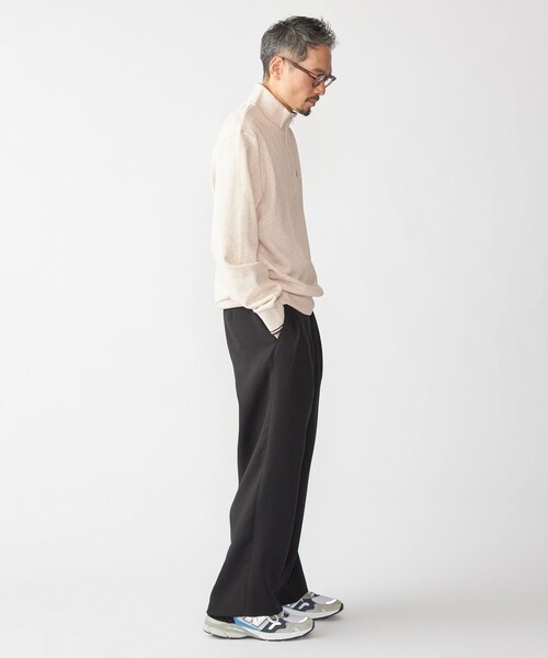 FRED PERRY(フレッドペリー)の「FRED PERRY: ハーフ ジップ スウェット(スウェット・メンズ・ブラック/ナチュラル・MEDIUM/LARGE/X-LARGE)」の7枚目の写真