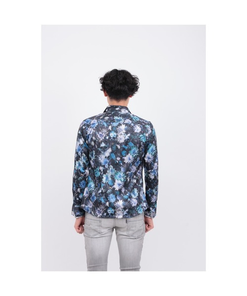 TORNADO MART（トルネードマート）の「ﾒﾒﾝﾄﾌﾞﾙｰﾑﾌﾟﾘﾝﾄｼｬﾂ（シャツ/ブラウス・メンズ・レッド/ブルー・XXL/L/M/LL）」の6枚目の写真