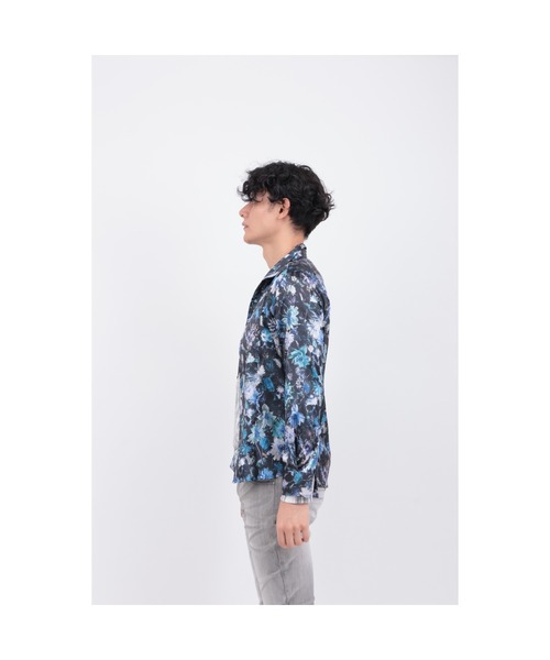 TORNADO MART（トルネードマート）の「ﾒﾒﾝﾄﾌﾞﾙｰﾑﾌﾟﾘﾝﾄｼｬﾂ（シャツ/ブラウス・メンズ・レッド/ブルー・XXL/L/M/LL）」の5枚目の写真