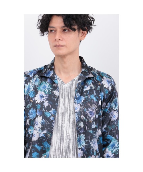 TORNADO MART（トルネードマート）の「ﾒﾒﾝﾄﾌﾞﾙｰﾑﾌﾟﾘﾝﾄｼｬﾂ（シャツ/ブラウス・メンズ・レッド/ブルー・XXL/L/M/LL）」の3枚目の写真