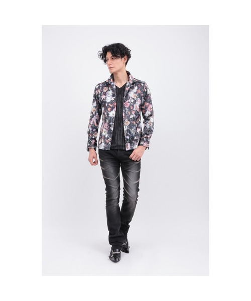 TORNADO MART（トルネードマート）の「ﾒﾒﾝﾄﾌﾞﾙｰﾑﾌﾟﾘﾝﾄｼｬﾂ（シャツ/ブラウス・メンズ・レッド/ブルー・XXL/L/M/LL）」の14枚目の写真