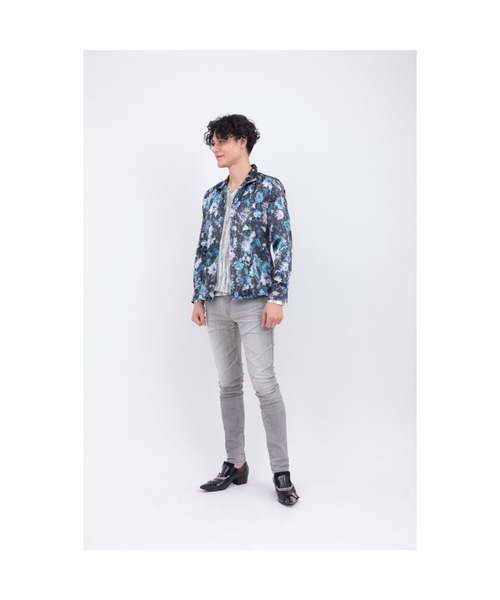 TORNADO MART（トルネードマート）の「ﾒﾒﾝﾄﾌﾞﾙｰﾑﾌﾟﾘﾝﾄｼｬﾂ（シャツ/ブラウス・メンズ・レッド/ブルー・XXL/L/M/LL）」の10枚目の写真