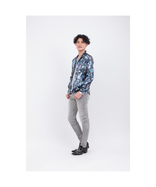 TORNADO MART（トルネードマート）の「ﾒﾒﾝﾄﾌﾞﾙｰﾑﾌﾟﾘﾝﾄｼｬﾂ（シャツ/ブラウス・メンズ・レッド/ブルー・XXL/L/M/LL）」の11枚目の写真